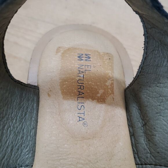 El Naturalista Women's 7/37 Tulip NF30 Ankle Strap Sandal Open Toe Leather Black - Picture 11 of 13